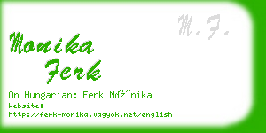 monika ferk business card